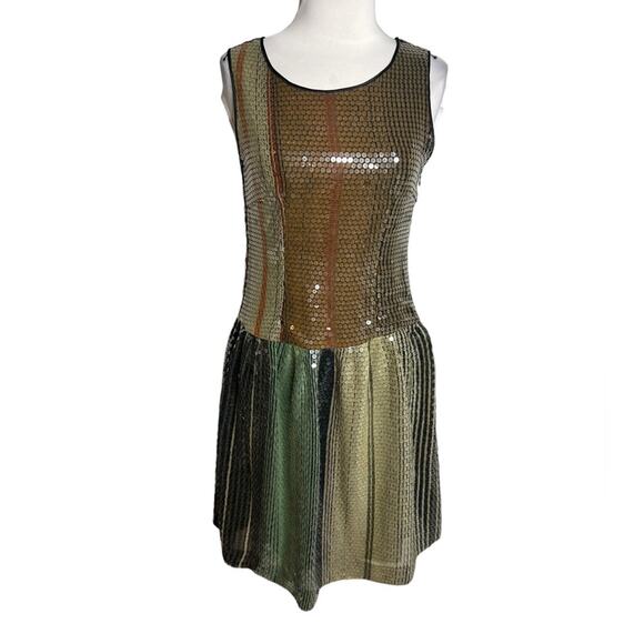 Etro Dresses & Skirts - Etro sequin plaid dress Sz 42